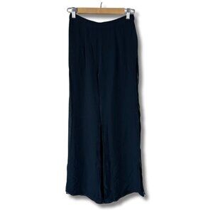 Tadashi Women's Black Palazzo Pants Wide Leg Evening Flowy Sheer Size 8